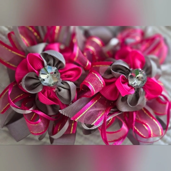 Girls Bow Set of 2 - Picture 2 of 3